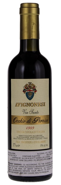 1989 Avignonesi Vin Santo di Montepulciano Occhio di Pernice, 375ml