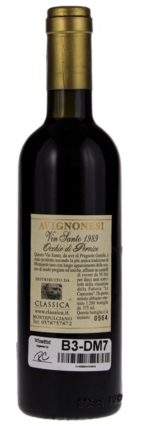 1989 Avignonesi Vin Santo di Montepulciano Occhio di Pernice, 375ml