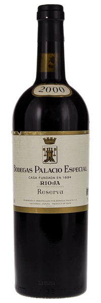2000 Bodegas Palacio Rioja Reserva Especial, 750ml