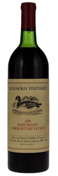 1978 Duckhorn Vineyards Cabernet Sauvignon, 750ml