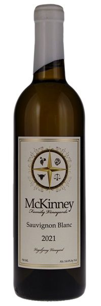 2021 McKinney Family Vineyards Vogelzang Vineyard Sauvignon Blanc, 750ml