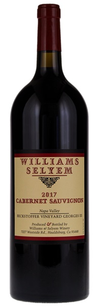 2017 Williams Selyem Beckstoffer Vineyard Georges III Cabernet Sauvignon, 1.5ltr