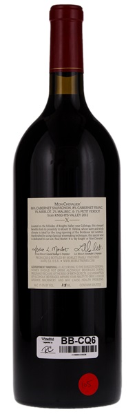 2012 Morlet Family Vineyards Mon Chevalier Cabernet Sauvignon, 1.5ltr