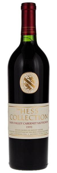 1992 Hess Collection Cabernet Sauvignon, 750ml
