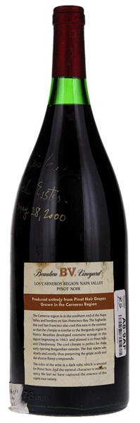 1980 Beaulieu Vineyard Los Carneros Pinot Noir, 1.5ltr