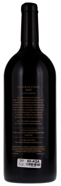 2008 Oakville Winegrowers Oakville Cuvee Cabernet Sauvignon, 3.0ltr