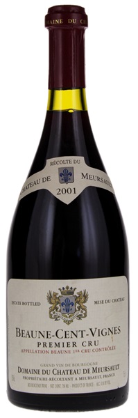 2001 Domaine du Chateau de Meursault Beaune Cent-Vignes, 750ml