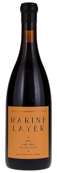 2021 Marine Layer Sanford & Benedict Vineyard Pinot Noir, 750ml