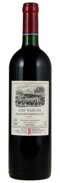 1998 Los Vascos Reserve Cabernet Sauvignon, 750ml