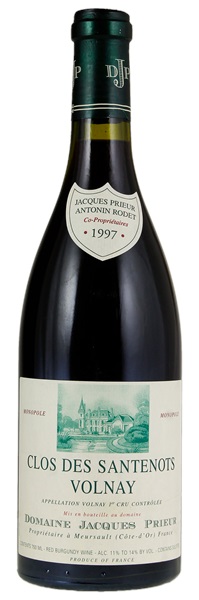 1997 Domaine Jacques Prieur Volnay Clos de Santenots, 750ml