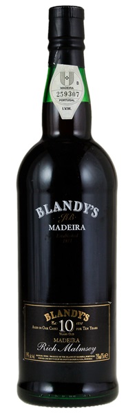 N.V. Blandy's 10 Years Old Rich Malmsey Madeira, 750ml