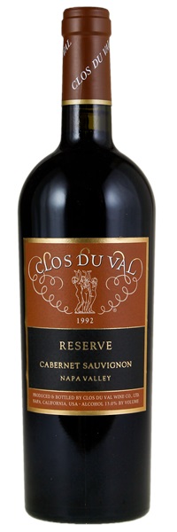 1992 Clos du Val Reserve Cabernet Sauvignon, 750ml