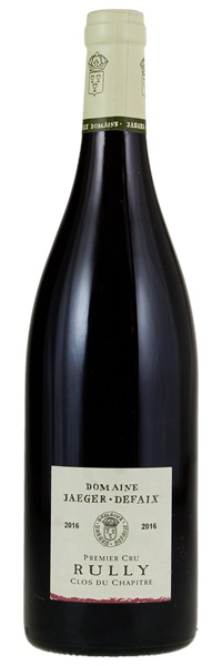 2016 Jaeger-Defaix Rully Clos de Chapître, 750ml