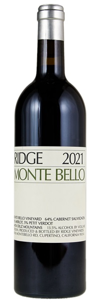 2021 Ridge Monte Bello, 750ml