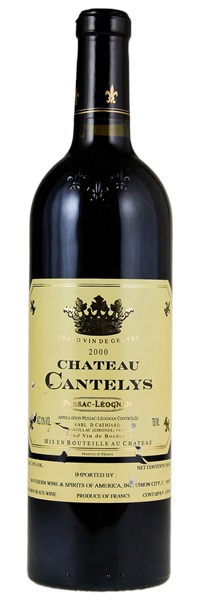 2000 Château Cantelys, 750ml