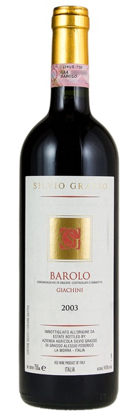 2003 Silvio Grasso Barolo Giachini, 750ml