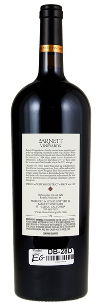 2015 Barnett Vineyards Rattlesnake Hill Cabernet Sauvignon, 1.5ltr