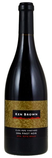 2006 Ken Brown Clos Pepe Vineyard Pinot Noir, 750ml