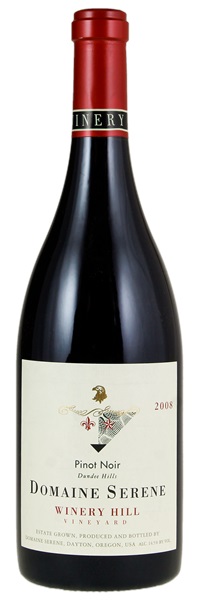 2008 Domaine Serene Winery Hill Vineyard Pinot Noir, 750ml