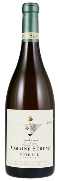 2005 Domaine Serene Cote Sud Dijon Clone Chardonnay, 750ml
