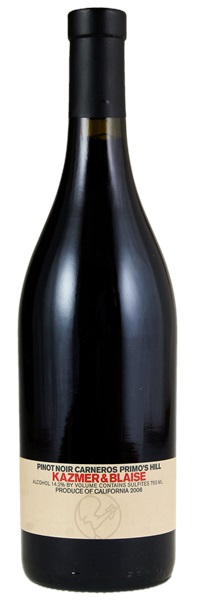 2006 Kazmer & Blaise Primos Hill Pinot Noir, 750ml