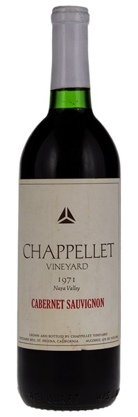 1971 Chappellet Vineyards Cabernet Sauvignon, 750ml