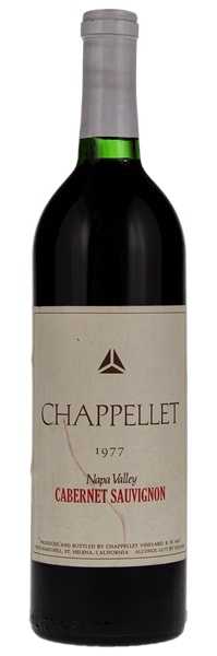 1977 Chappellet Vineyards Cabernet Sauvignon, 750ml