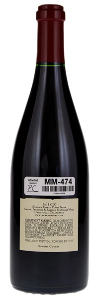 2018 Aubert CIX Estate Pinot Noir, 750ml