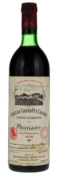 1978 Château Grand-Puy-Lacoste, 750ml