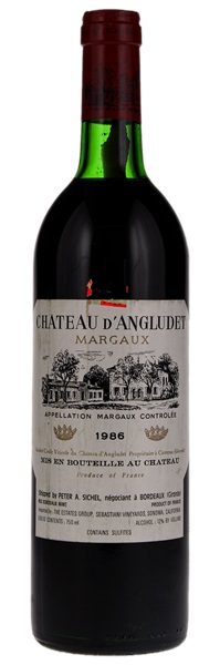 1986 Château Angludet, 750ml