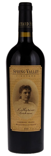 2016 Spring Valley Vineyard Katherine Corkrum Cabernet Franc, 750ml
