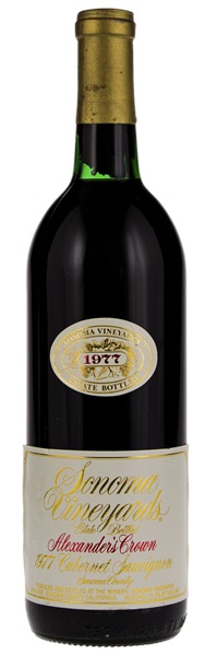1977 Sonoma Vineyards Alexander's Crown Cabernet Sauvignon, 750ml