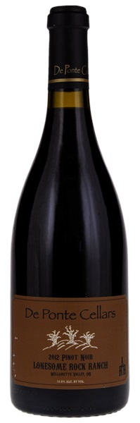 2012 De Ponte Lonesome Rock Ranch Pinot Noir, 750ml