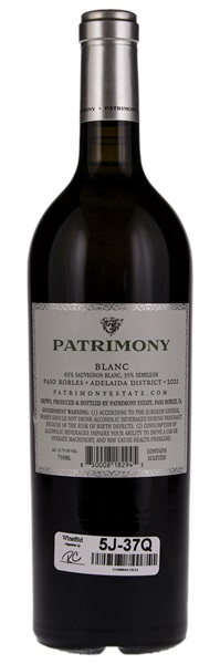 2021 Daou Patrimony Blanc, 750ml