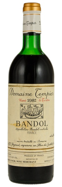 1982 Domaine Tempier Bandol Tourtine, 750ml
