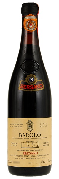 1981 Bersano Barolo, 750ml