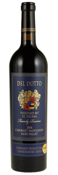 2018 Del Dotto Family Reserve Connoisseurs' Series Cabernet Sauvignon Vineyard 887 Darnajou French Oak South, 750ml