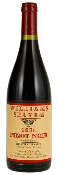 2004 Williams Selyem Hirsch Vineyard Pinot Noir, 750ml