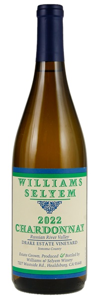 2022 Williams Selyem Drake Estate Vineyard Chardonnay, 750ml