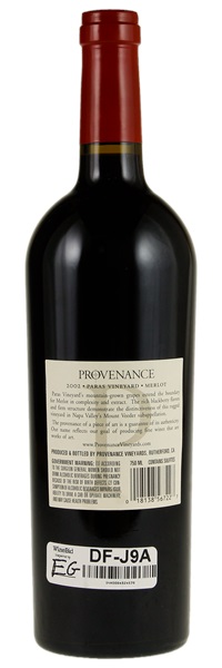 2002 Provenance Paras Vineyard Merlot, 750ml