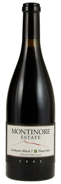 2002 Montinore Graham's Block 7 Single Vineyard Pinot Noir, 750ml