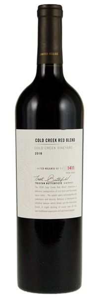 2018 Chateau Ste. Michelle Cold Creek Vineyard Limited Release Red, 750ml