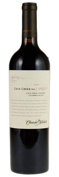 2011 Chateau Ste. Michelle Cold Creek Vineyard Limited Release Red, 750ml