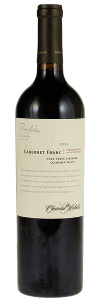 2013 Chateau Ste. Michelle Limited Release Cold Creek Vineyard Cabernet Franc, 750ml