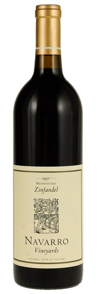 1997 Navarro Vineyards Zinfandel, 750ml