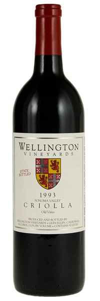 1993 Wellington Estate Bottled Old Vines Criolla, 750ml