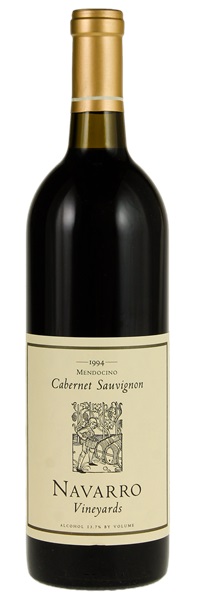 1994 Navarro Vineyards Cabernet Sauvignon, 750ml