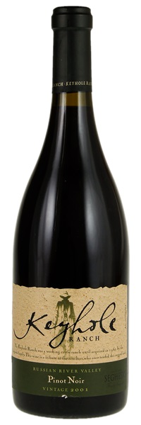 2001 Seghesio Family Winery Keyhole Ranch Pinot Noir, 750ml