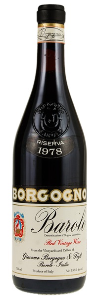 1978 Giacomo Borgogno & Figli Barolo Riserva, 750ml