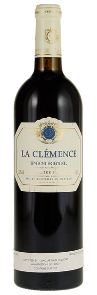 2001 La Clemence, 750ml